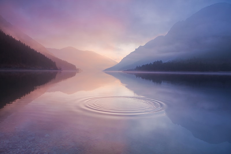 ripple in lake