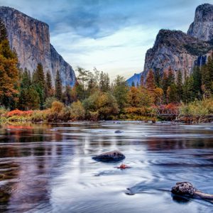 water stream in the mountains